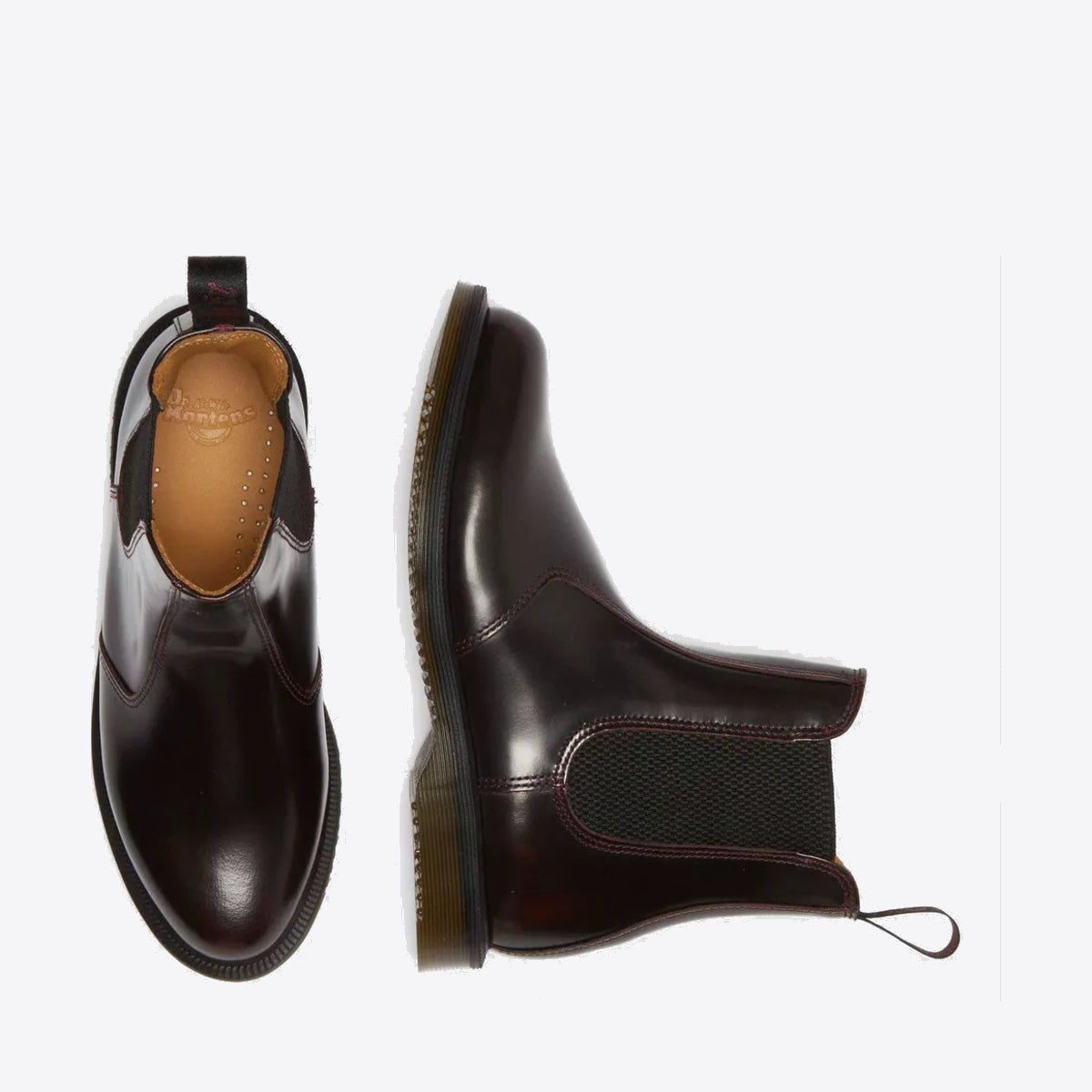 DR MARTENS Flora Chelsea Boot Cherry Red Arcadia - Image 3