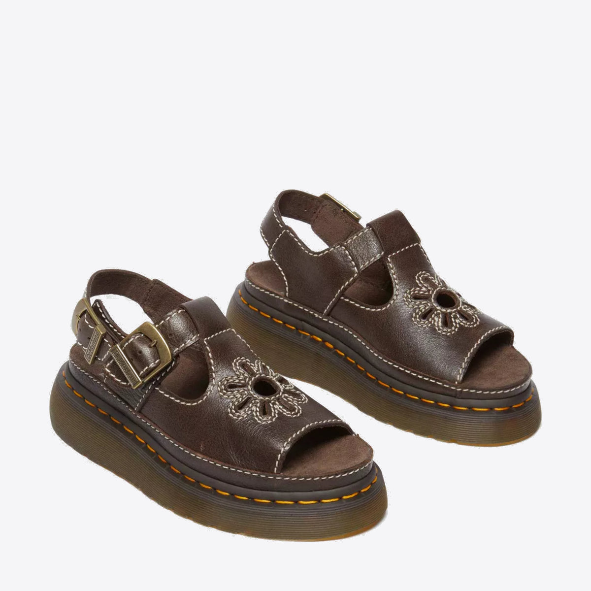 DR MARTENS Flower Dunnet Rogue Kelp Brown - Image 0