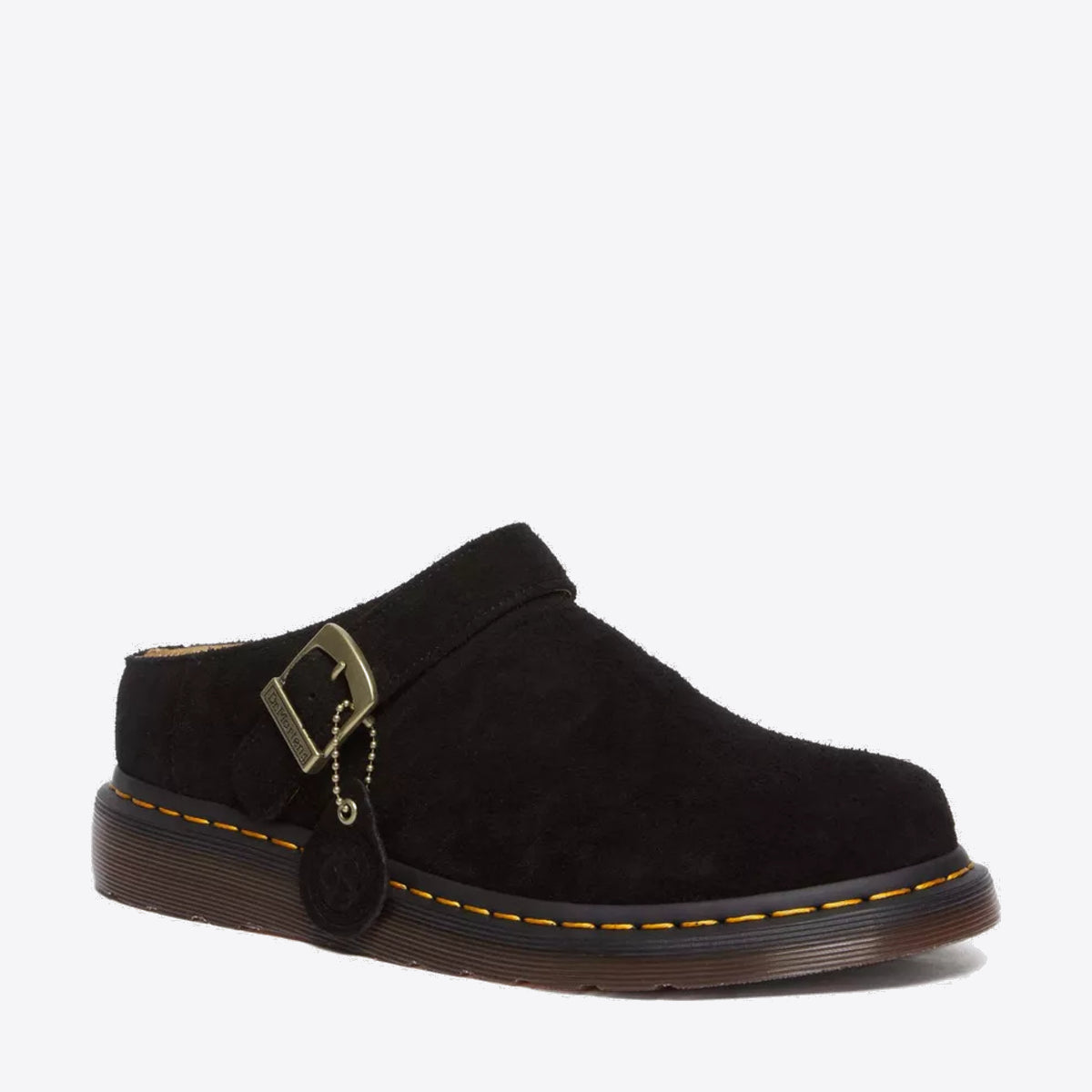 DR MARTENS Isham Desert Oasis Suede Mules Black - Image 3