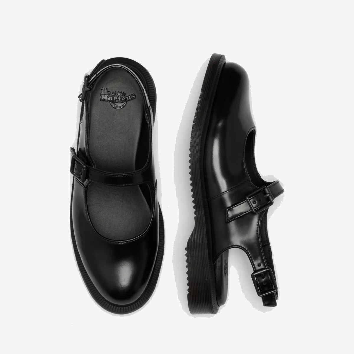 DR MARTENS Madaline Mary Jane Black Polished Smooth - Image 0