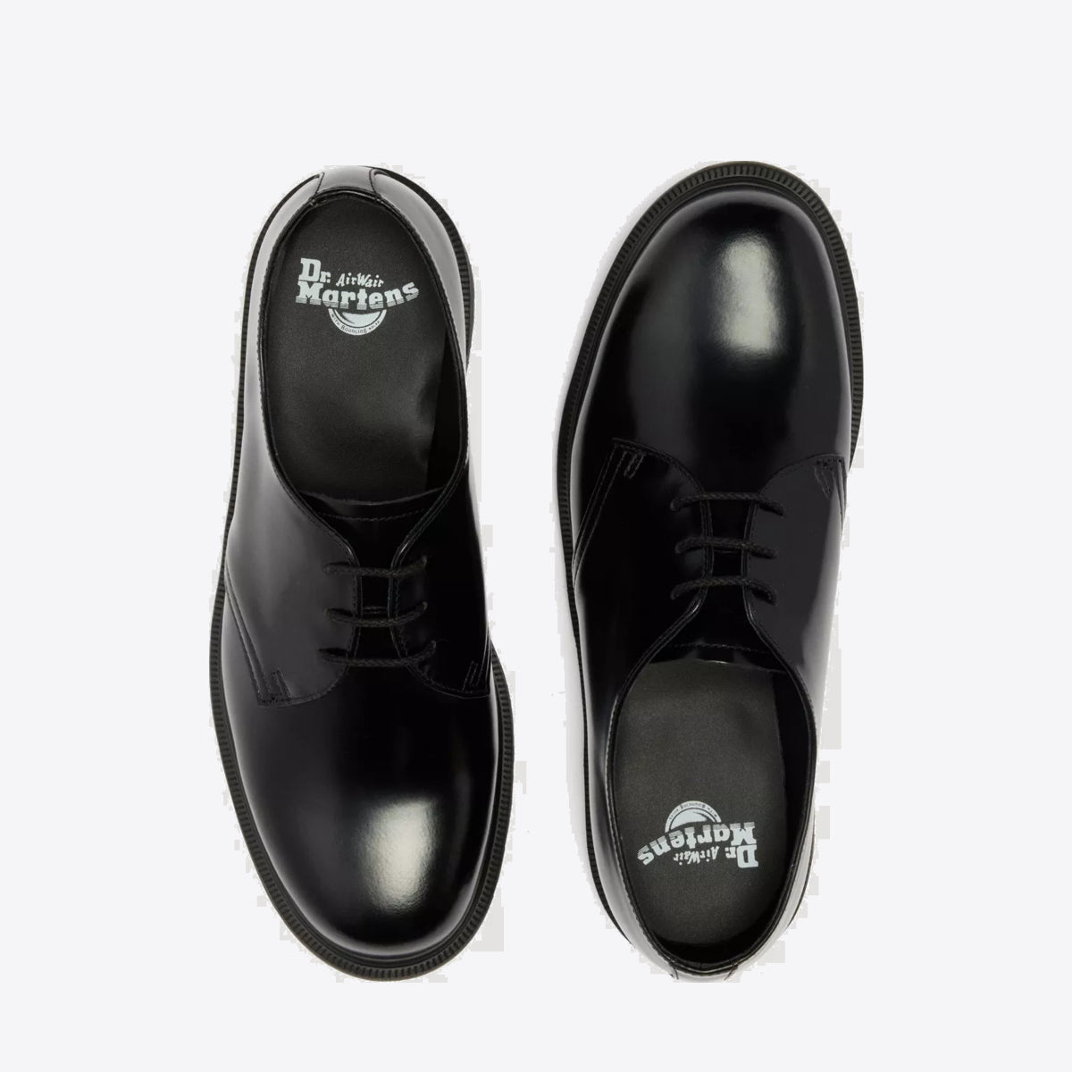 DR MARTENS Mayfare 3-Eye Shoe Smooth Black Polished - Image 0