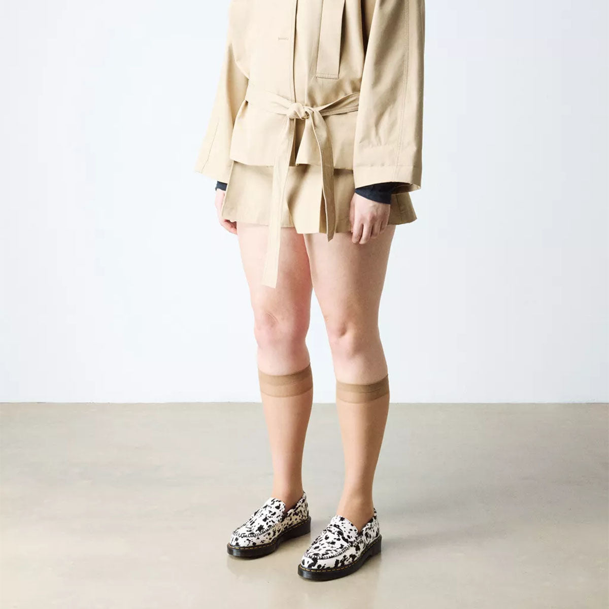 DR MARTENS Penton Dalmatian Print Loafer Cream/Black/Dalmatian Print Hair On - Image 0