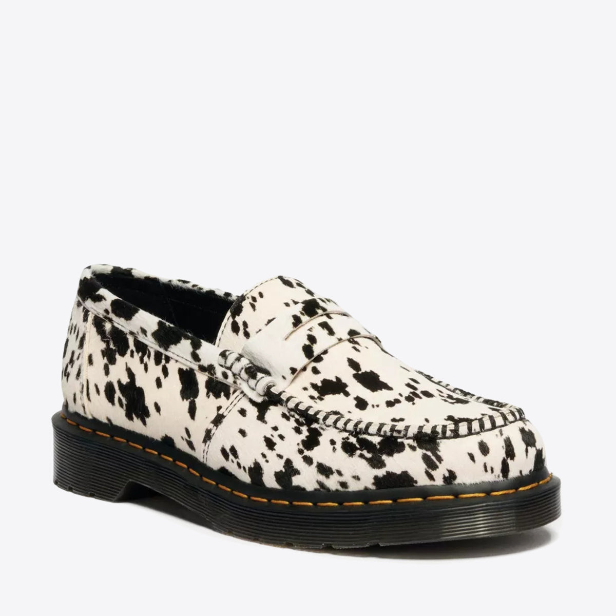 DR MARTENS Penton Dalmatian Print Loafer Cream/Black/Dalmatian Print Hair On - Image 0