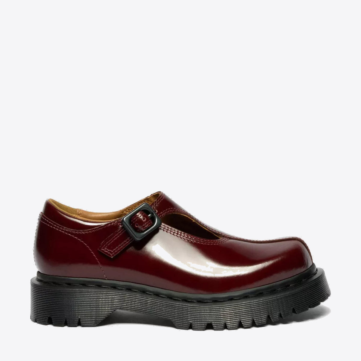 DR MARTENS Rejana Mary Jane Cherry Red Laquered Leather - Image 0