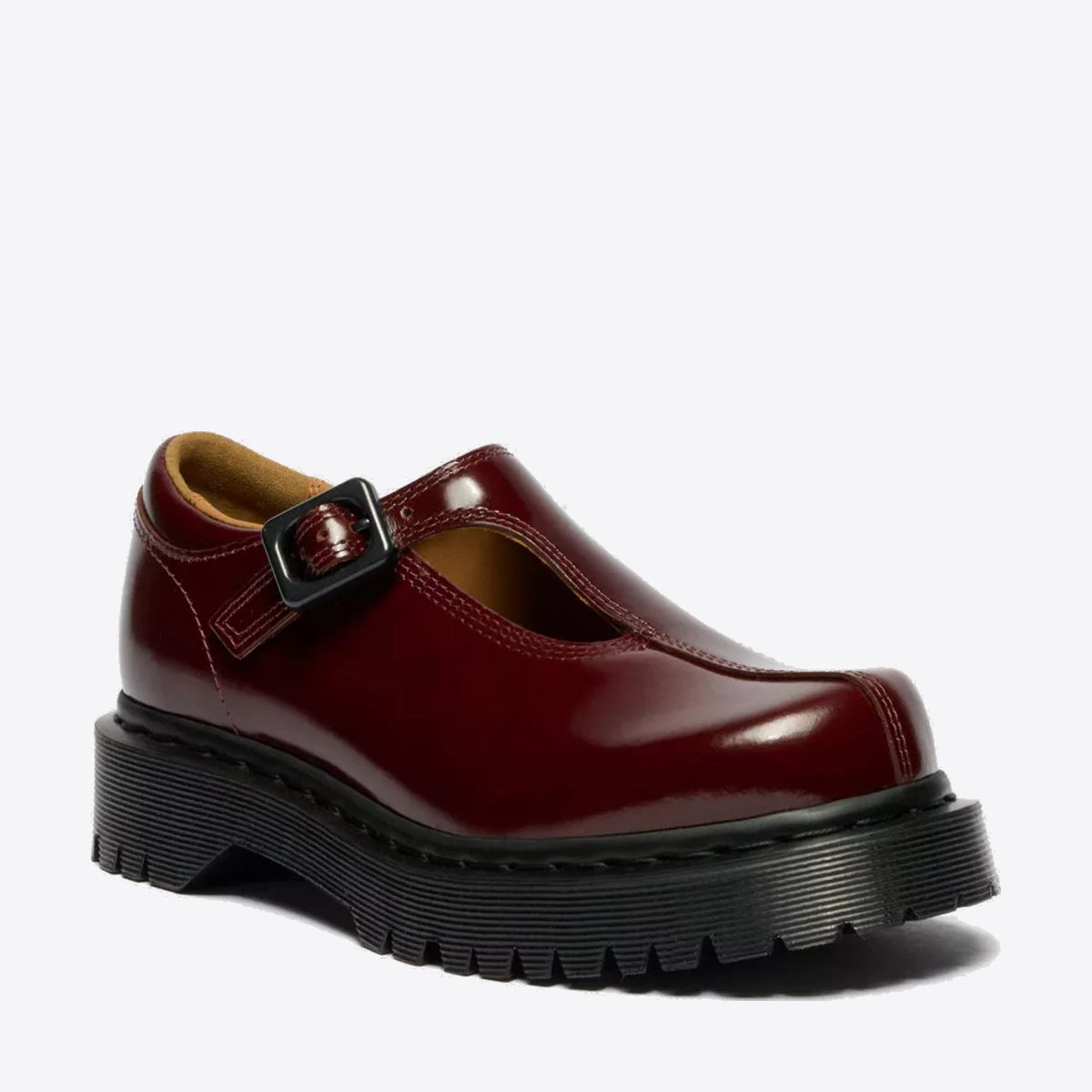DR MARTENS Rejana Mary Jane Cherry Red Laquered Leather - Image 0