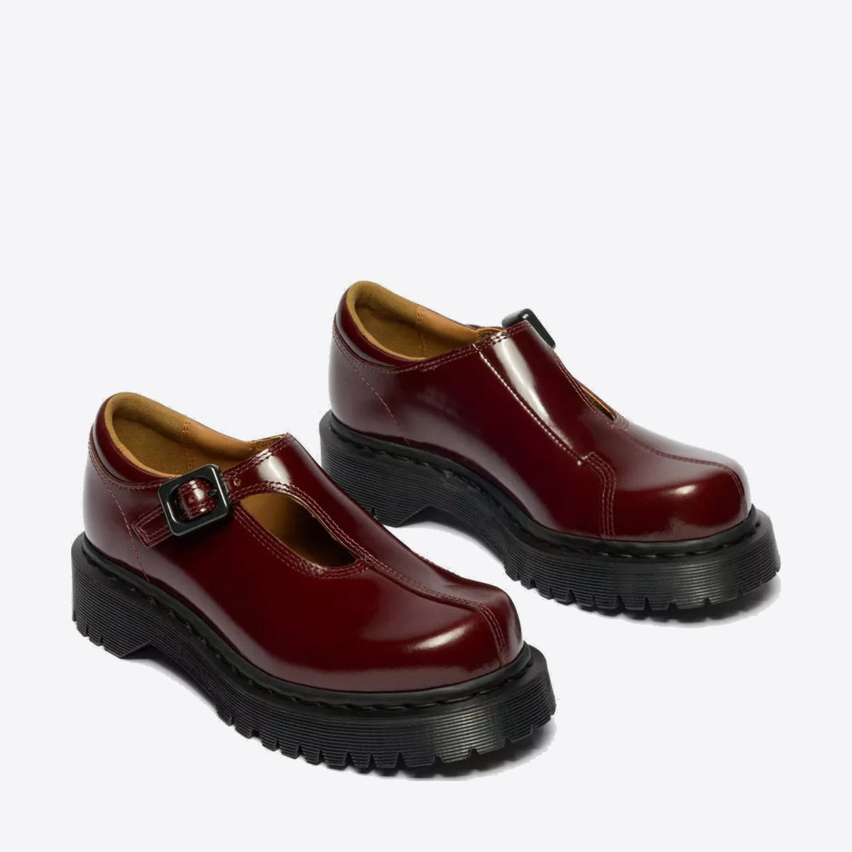 DR MARTENS Rejana Mary Jane Cherry Red Laquered Leather - Image 0