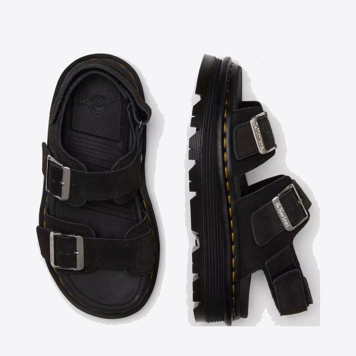 DR MARTENS Zebzag Sandal Black E.H. Suede - Image 0