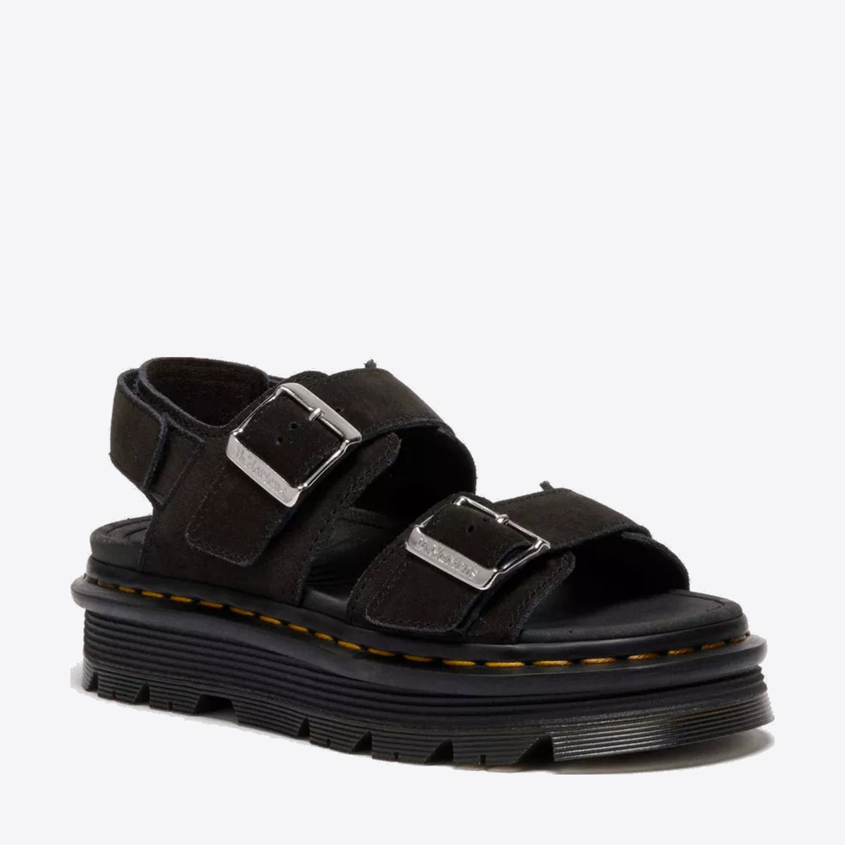 DR MARTENS Zebzag Sandal Black E.H. Suede - Image 0