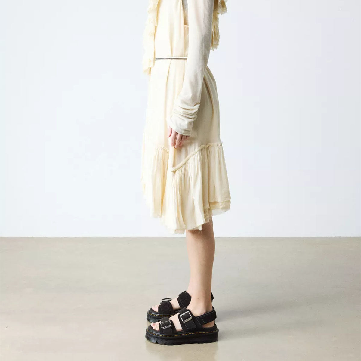DR MARTENS Zebzag Sandal Black E.H. Suede - Image 0