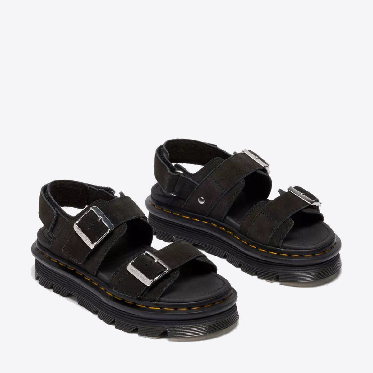 DR MARTENS Zebzag Sandal Black E.H. Suede - Image 0