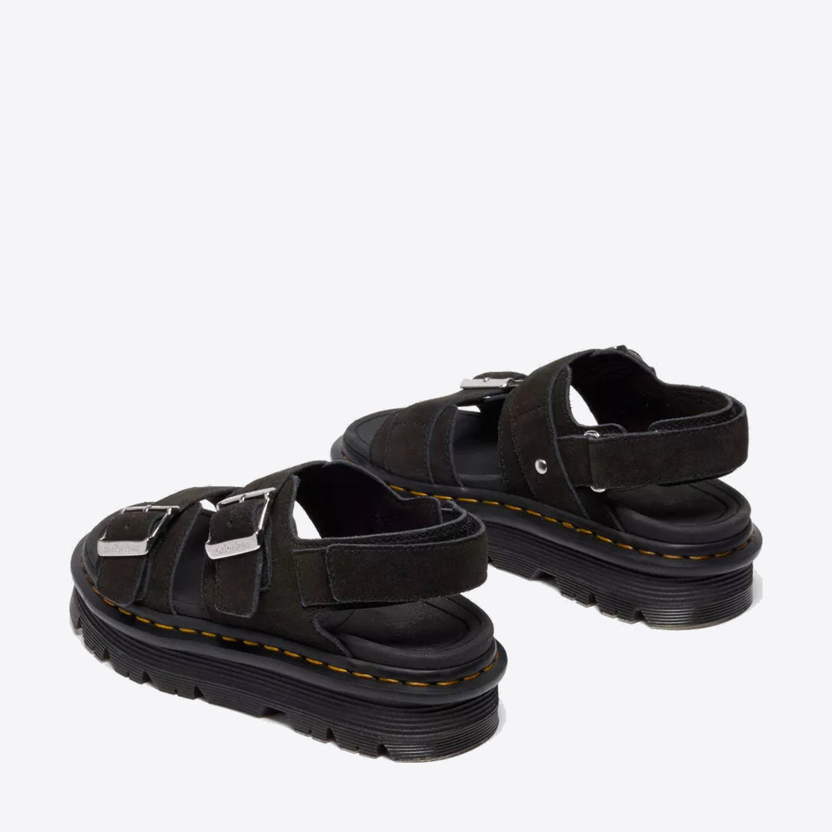 DR MARTENS Zebzag Sandal Black E.H. Suede - Image 0