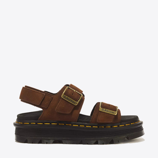 DR MARTENS Zebzag Sandal Sepia Brown Tumbled Nubuck - Image 0