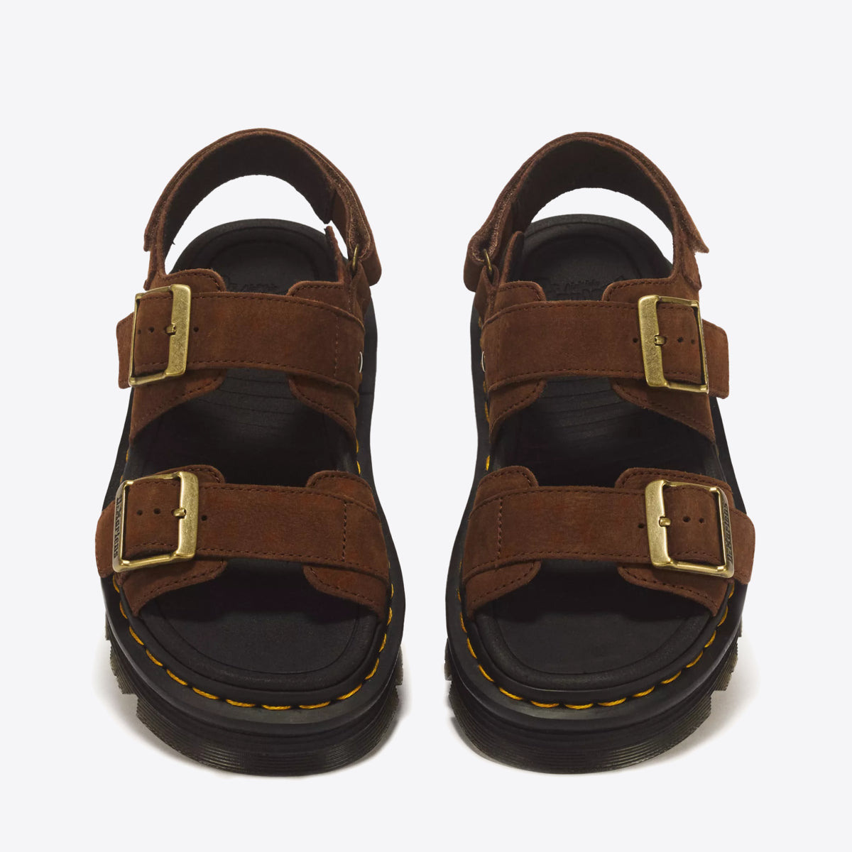 DR MARTENS Zebzag Sandal Sepia Brown Tumbled Nubuck - Image 0