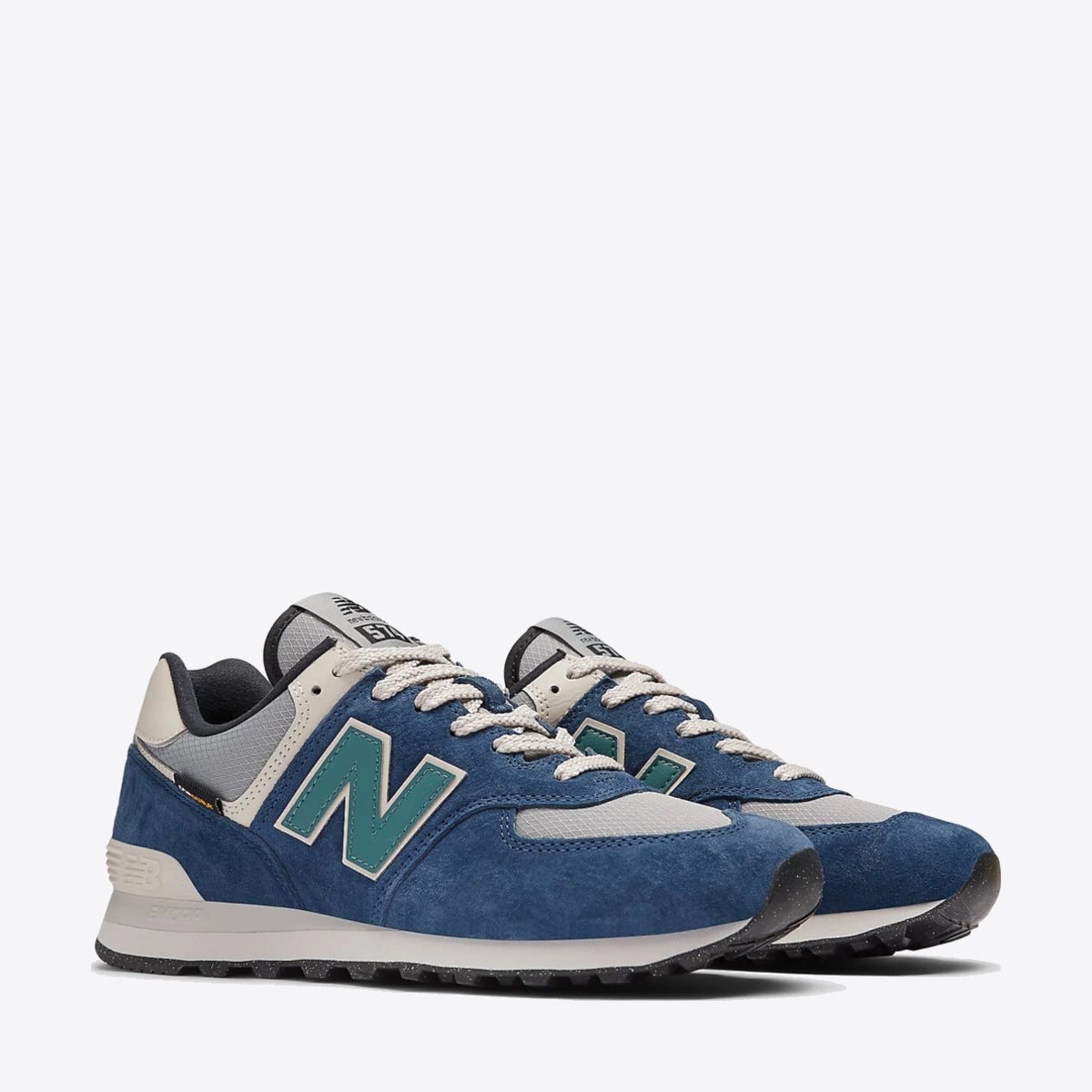 NEW BALANCE 574 Sneaker Navy/Slate Grey/New Spruce - Image 4