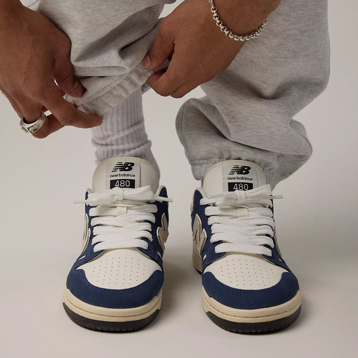 NEW BALANCE BB480 NB Navy/Sea Salt - Image 3