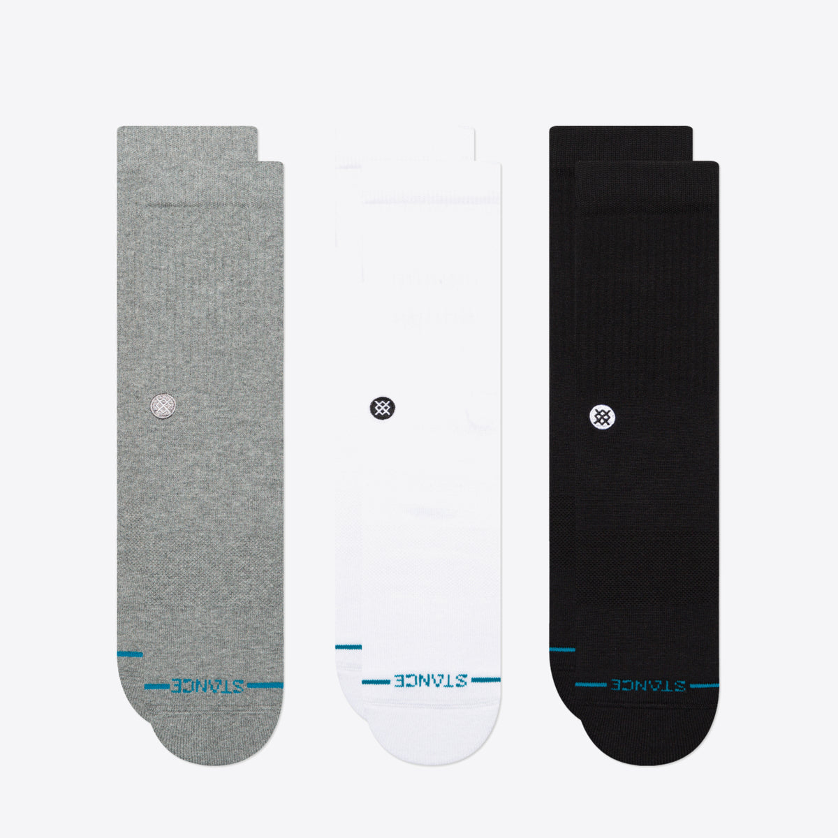 STANCE Icon 3 Pack Grey/White/Black - Image 0