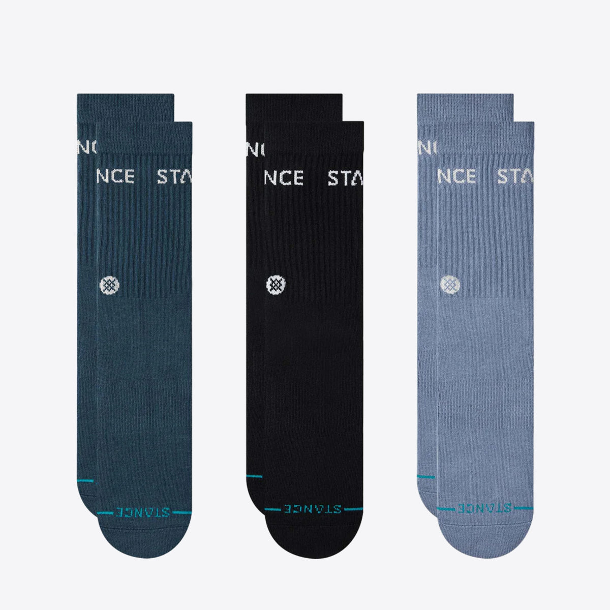 STANCE Origin 3 Pack Crew Indigo - Image 0