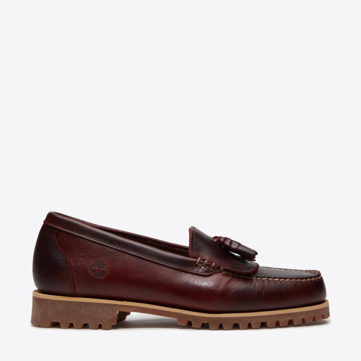 TIMBERLAND Mens Authentic Loafer Burgundy Full Grain - Image 1