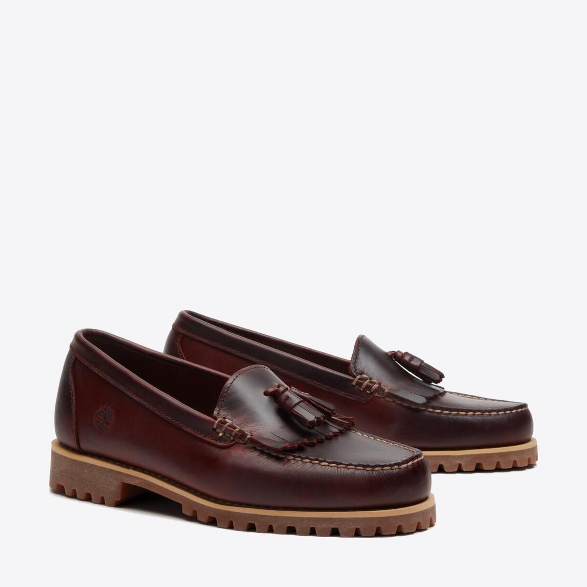 TIMBERLAND Mens Authentic Loafer Burgundy Full Grain - Image 2