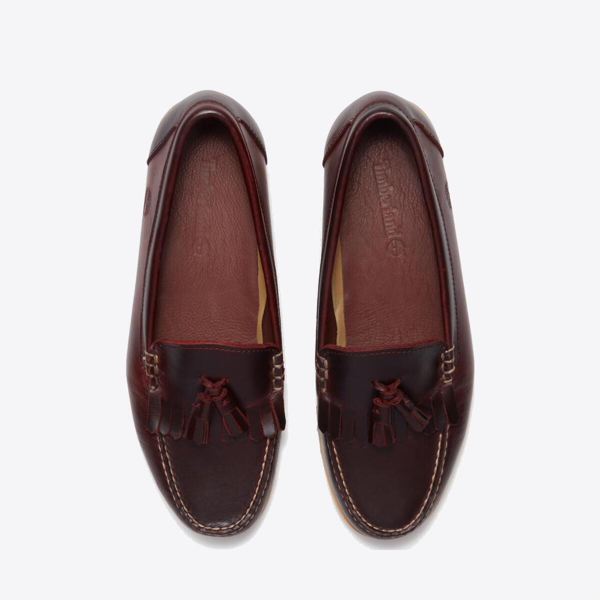 TIMBERLAND Mens Authentic Loafer Burgundy Full Grain - Image 3