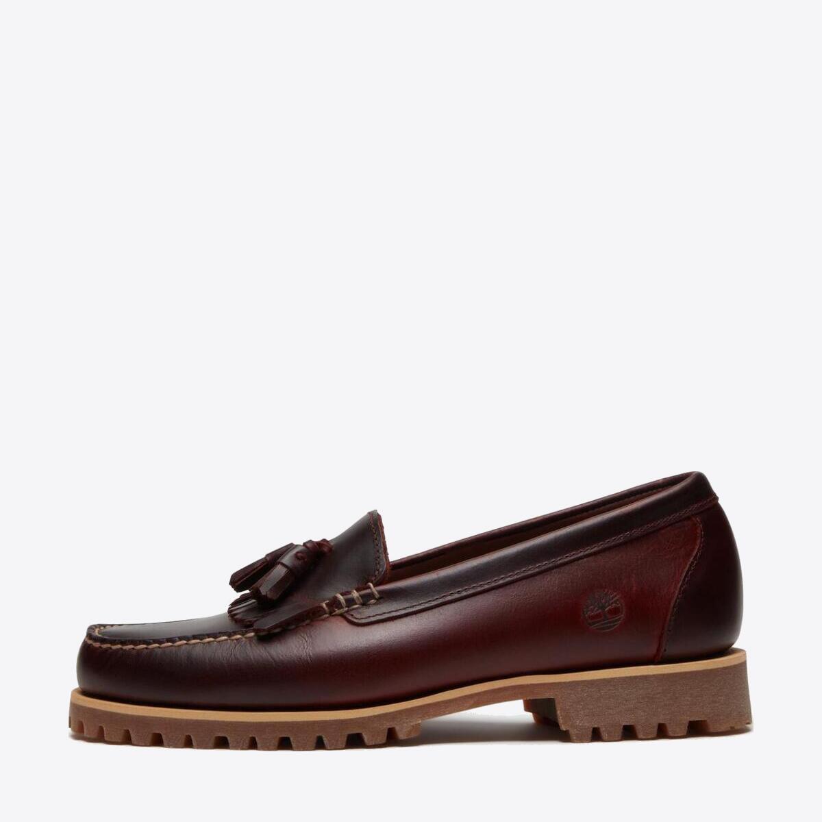 TIMBERLAND Mens Authentic Loafer Burgundy Full Grain - Image 7