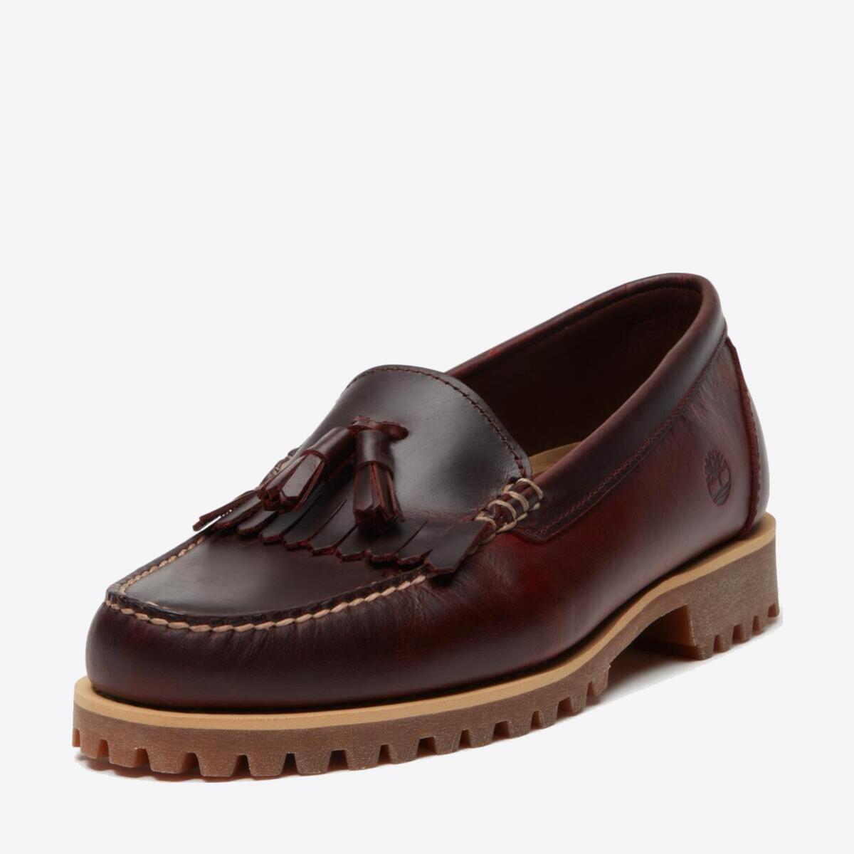 TIMBERLAND Mens Authentic Loafer Burgundy Full Grain - Image 9