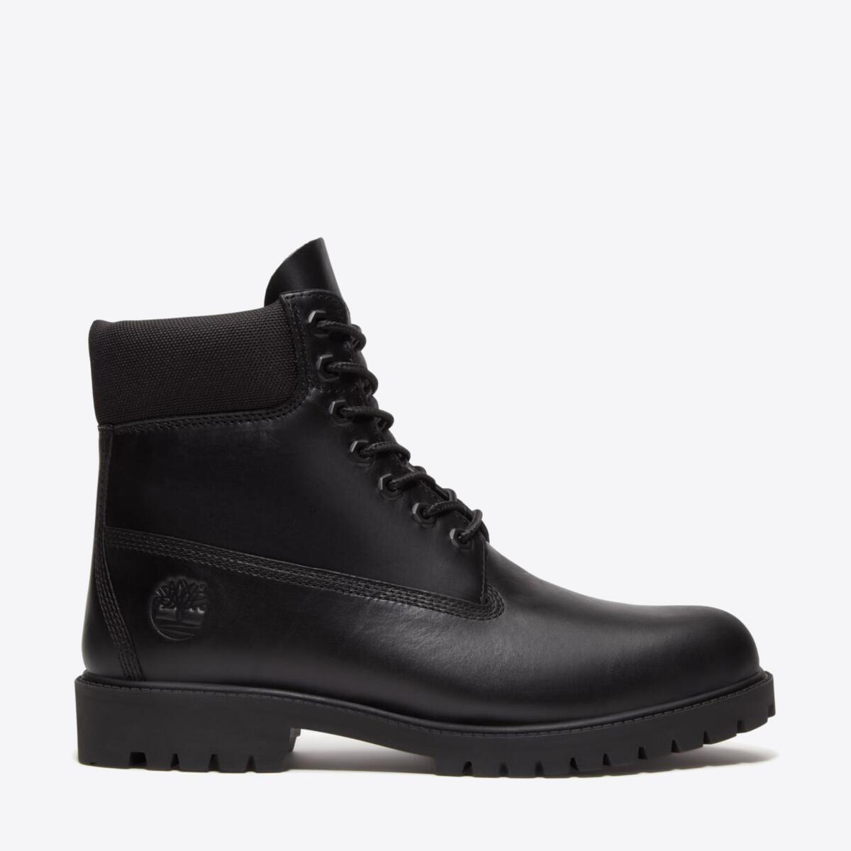 TIMBERLAND Mens 6-Inch Heritage Waterproof Boot Blackout Full Grain - Image 1