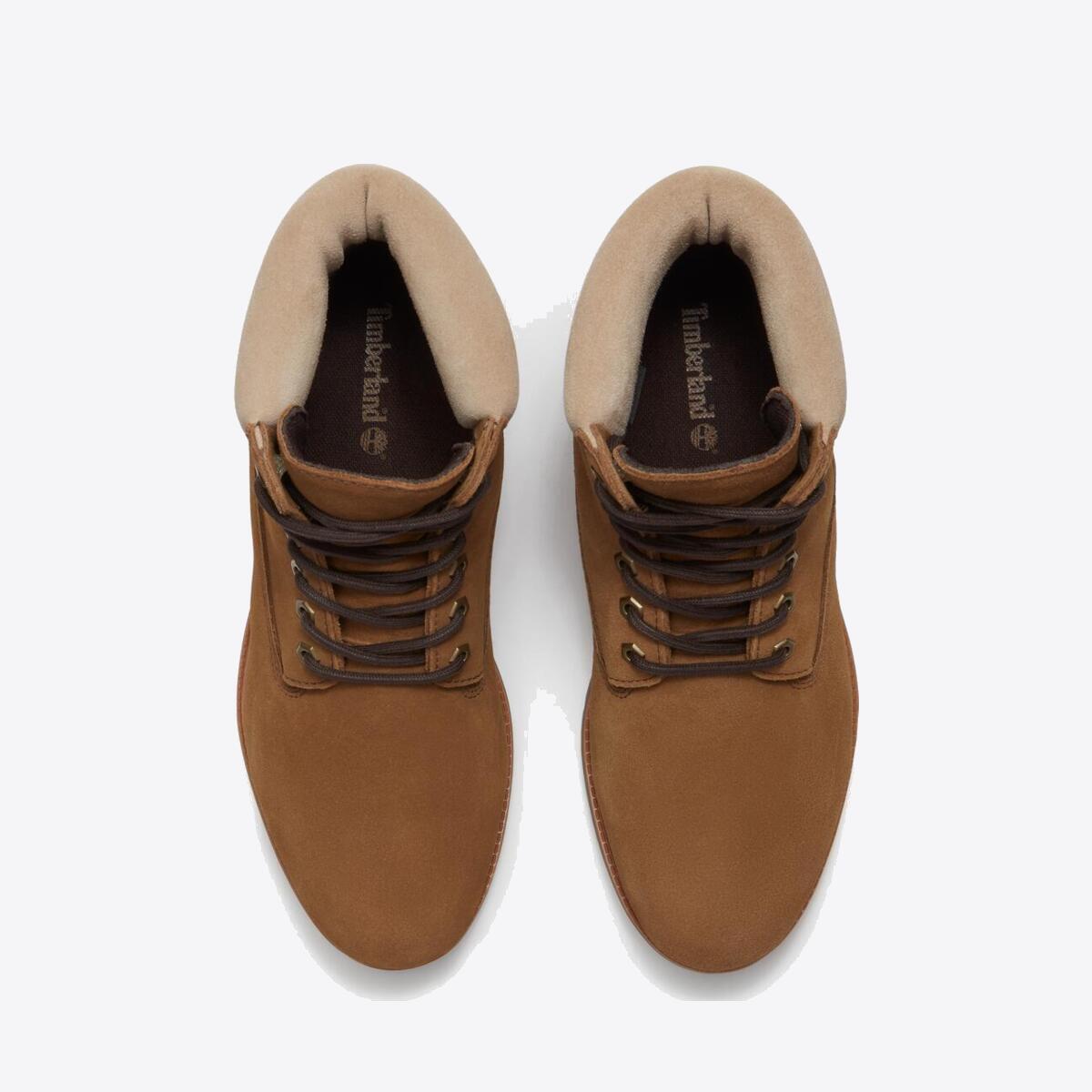 TIMBERLAND Mens 6-Inch Heritage Waterproof Boot Medium Brown Suede - Image 3