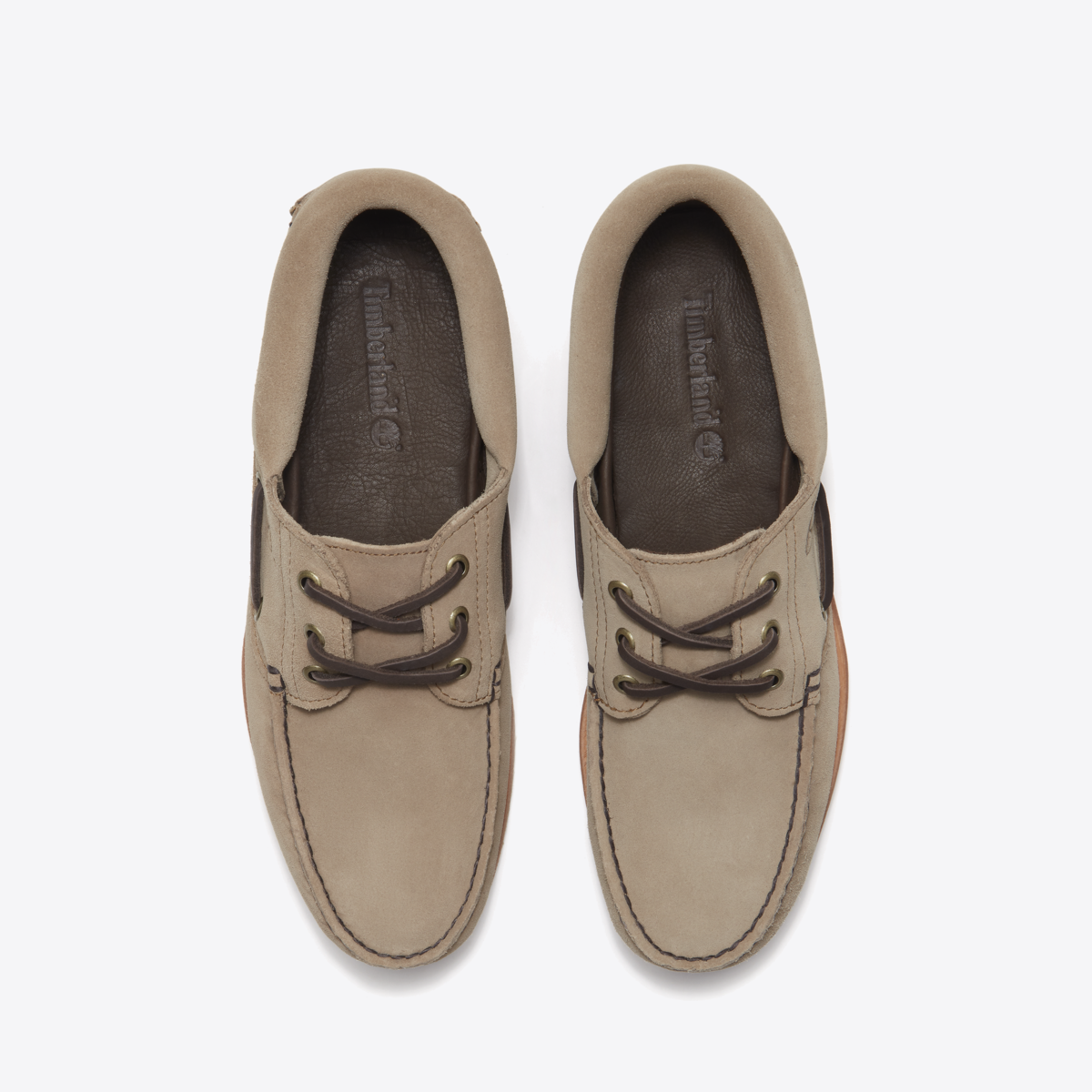 TIMBERLAND Mens Authentic 3-Eye Classic Lug Taupe Suede - Image 0