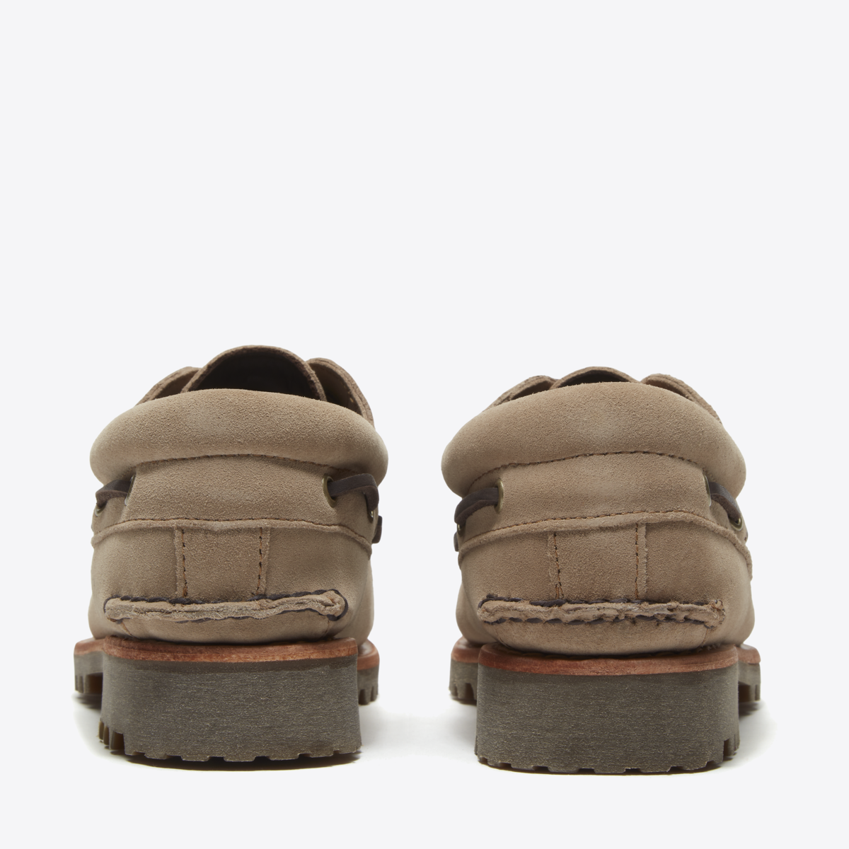 TIMBERLAND Mens Authentic 3-Eye Classic Lug Taupe Suede - Image 0