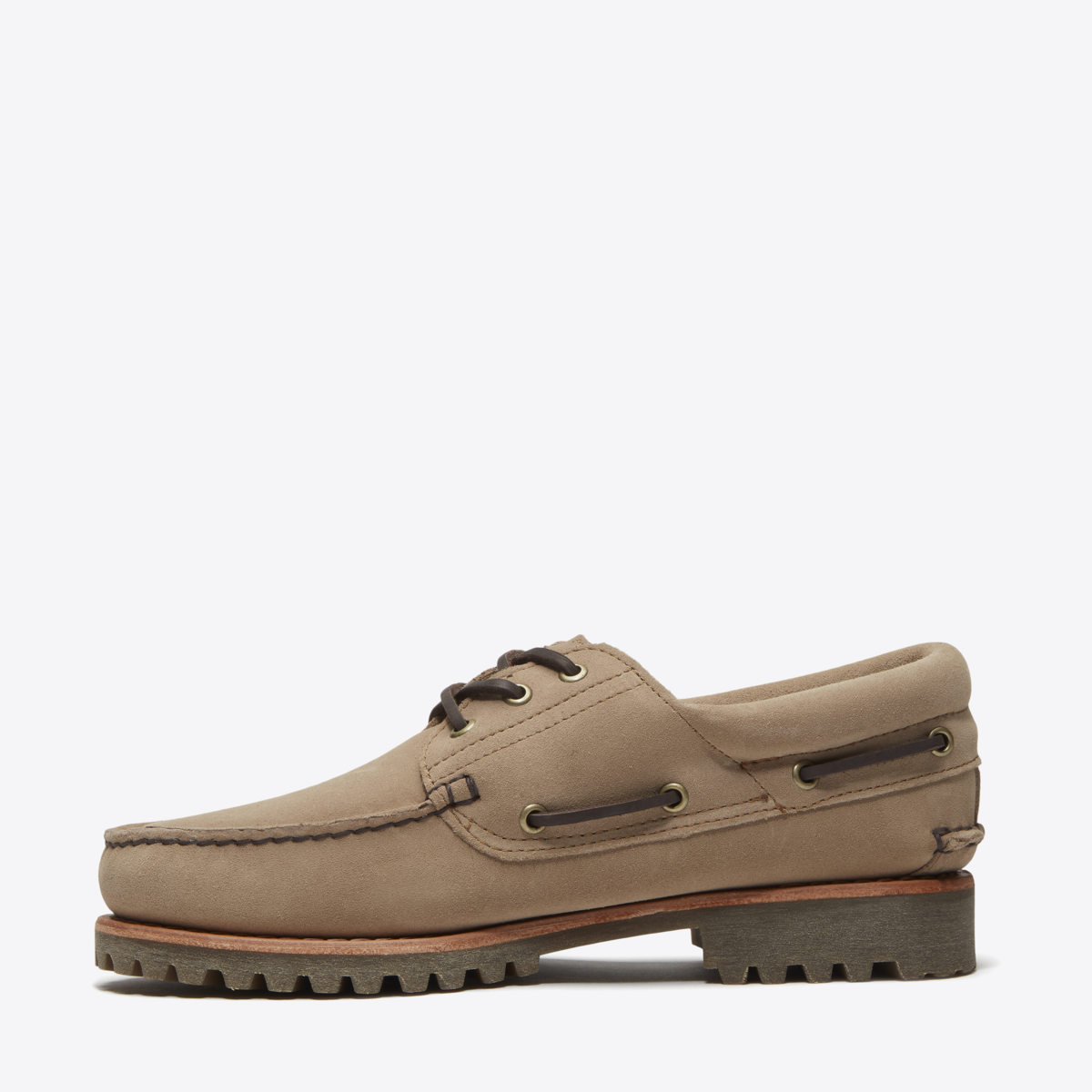 TIMBERLAND Mens Authentic 3-Eye Classic Lug Taupe Suede - Image 0