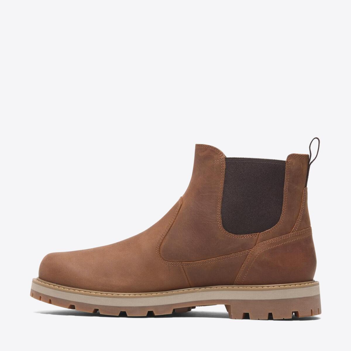 TIMBERLAND Mens Britton Road Chelsea Rust Full Grain - Image 0