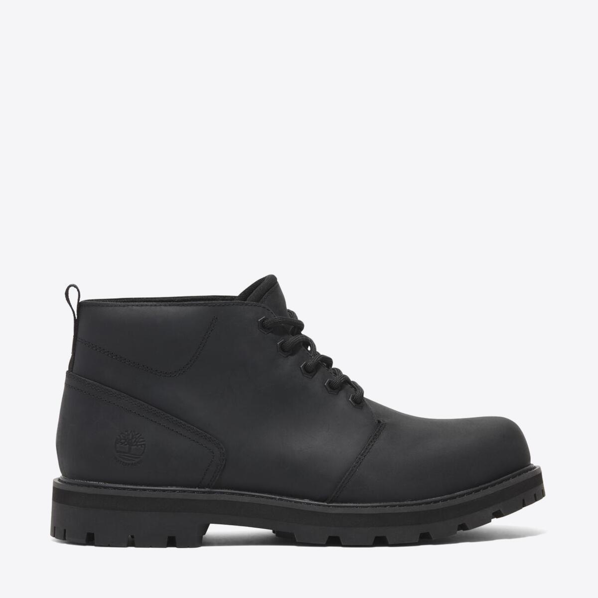TIMBERLAND Mens Britton Road Waterproof Chukka Black Full Grain - Image 1