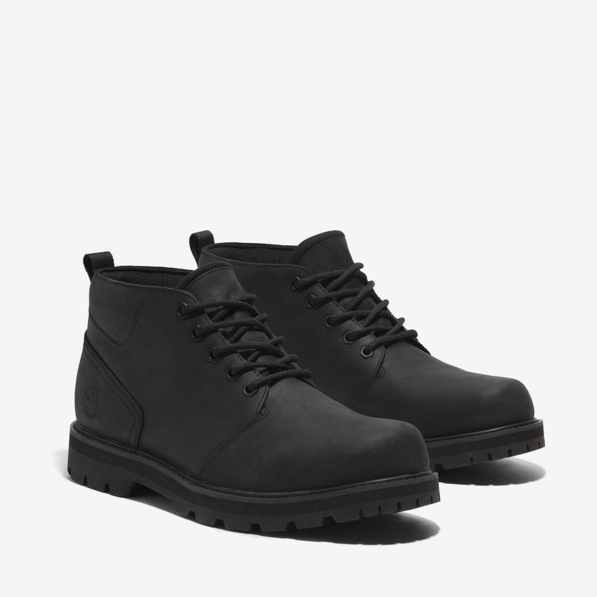 TIMBERLAND Mens Britton Road Waterproof Chukka Black Full Grain - Image 4