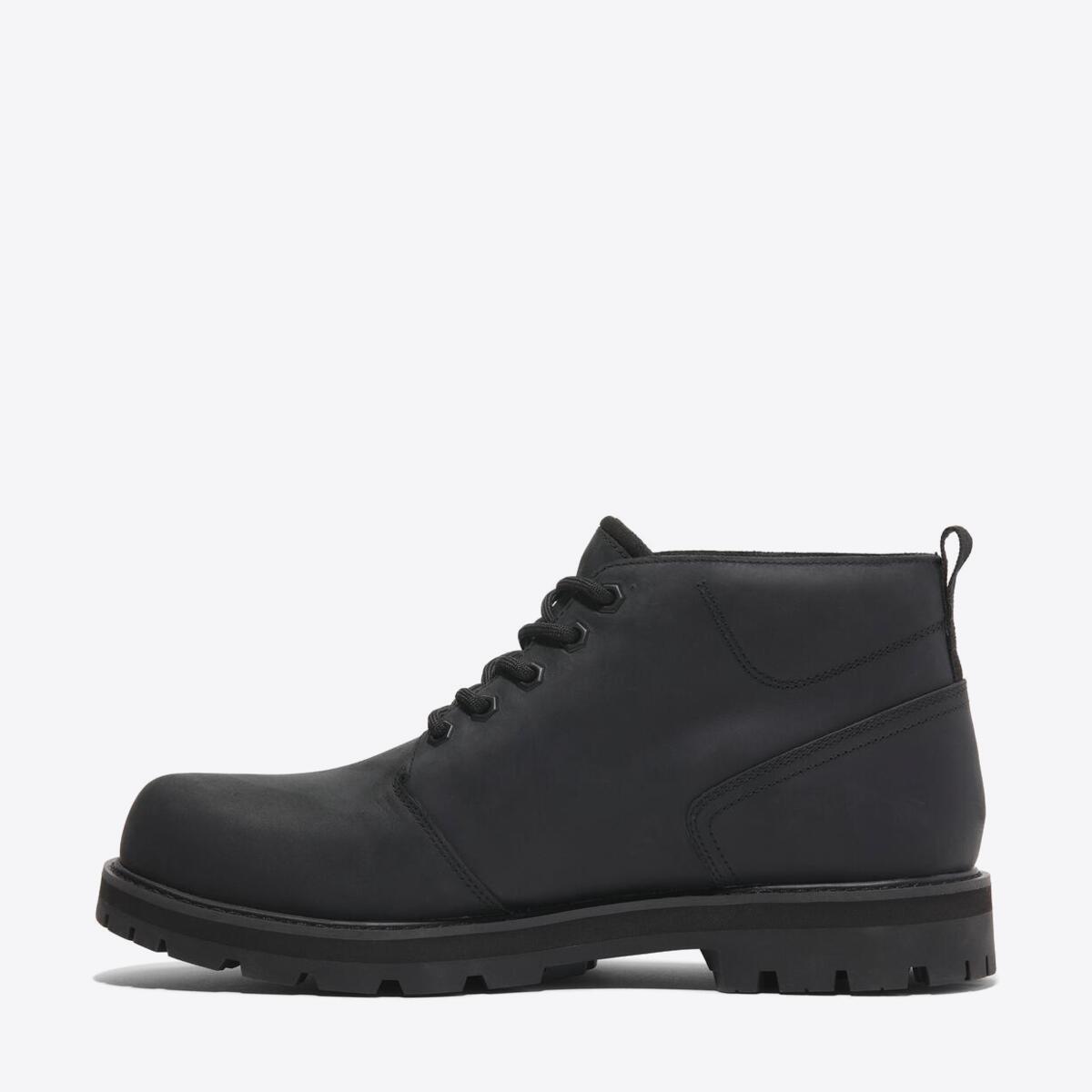 TIMBERLAND Mens Britton Road Waterproof Chukka Black Full Grain - Image 6