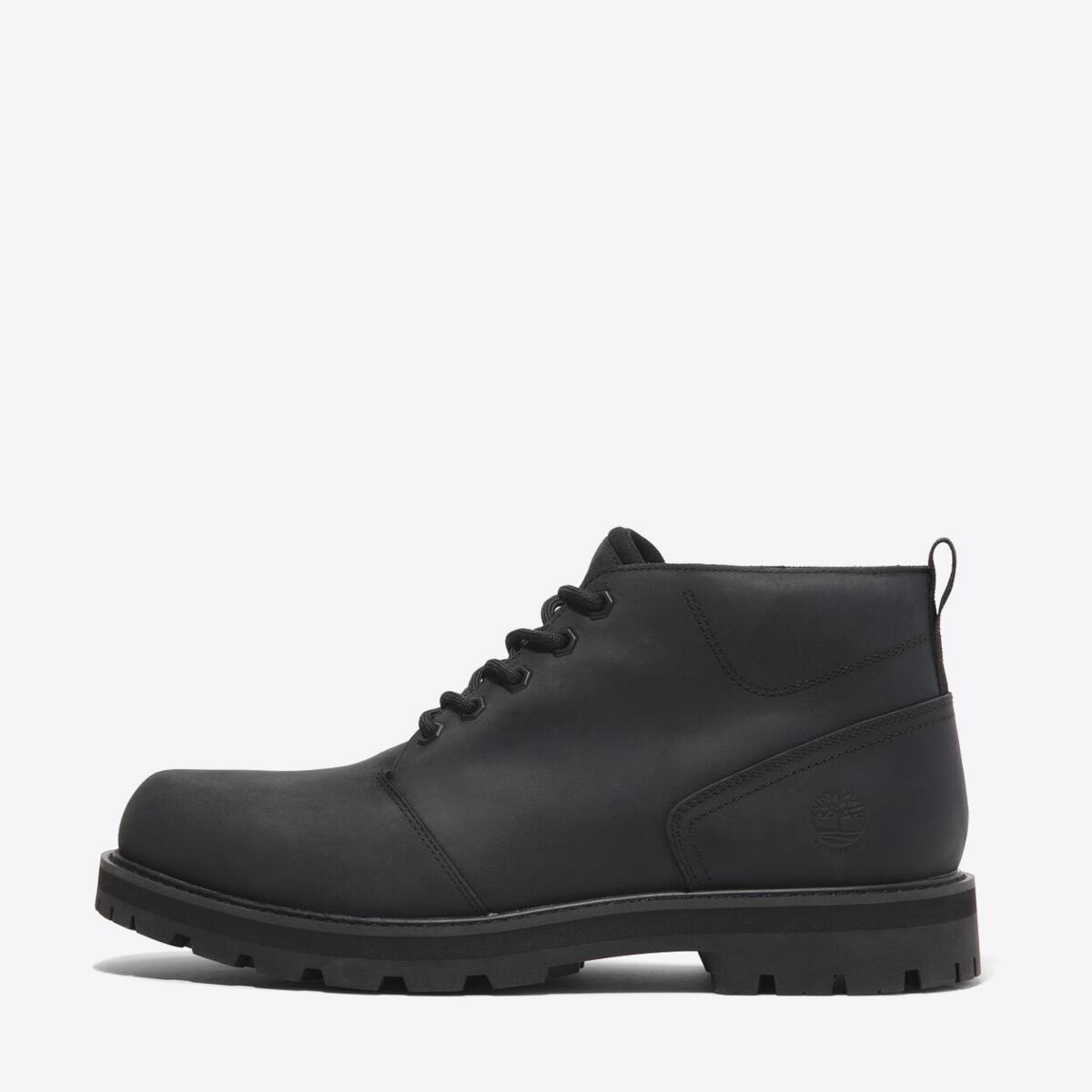 TIMBERLAND Mens Britton Road Waterproof Chukka Black Full Grain - Image 7