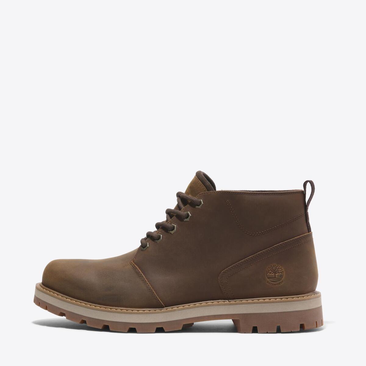 TIMBERLAND Mens Britton Road Waterproof Chukka Rust Full Grain - Image 7