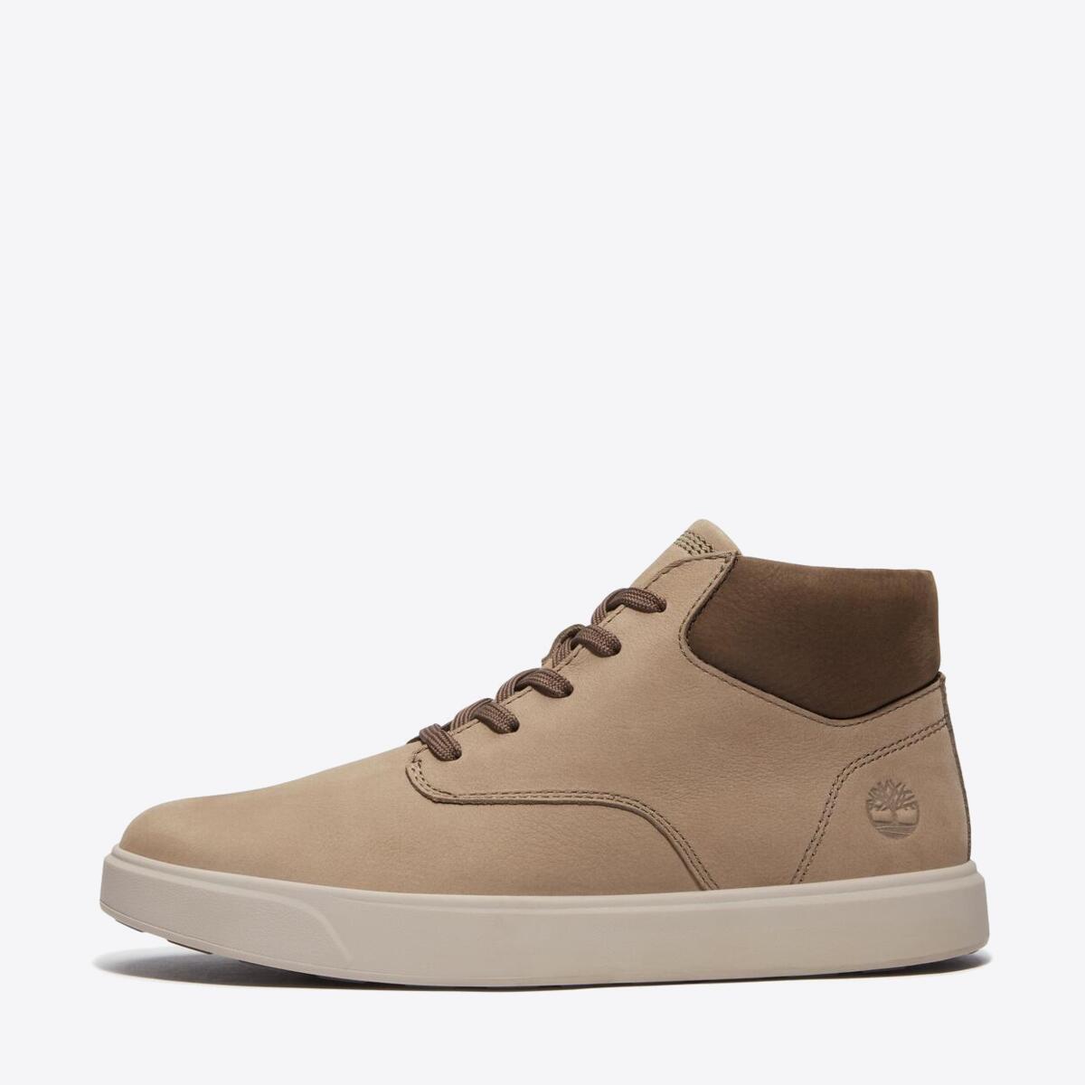 TIMBERLAND Mens Emerson Street Mid Mid Grey Nubuck/Dark Brown - Image 6