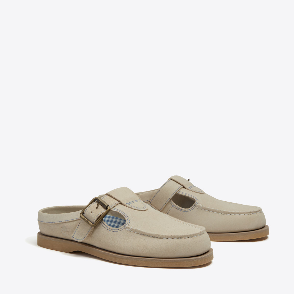 TIMBERLAND Womens Boat Classic Clog Light Beige Suede - Image 0