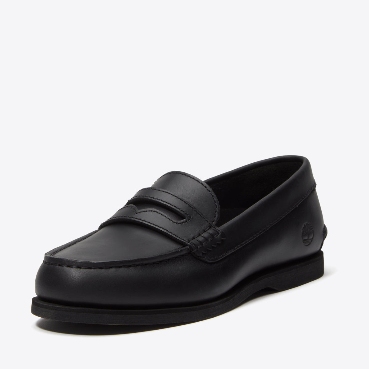TIMBERLAND Womens Boat Classic Loafer Black Full Grain - Image 0