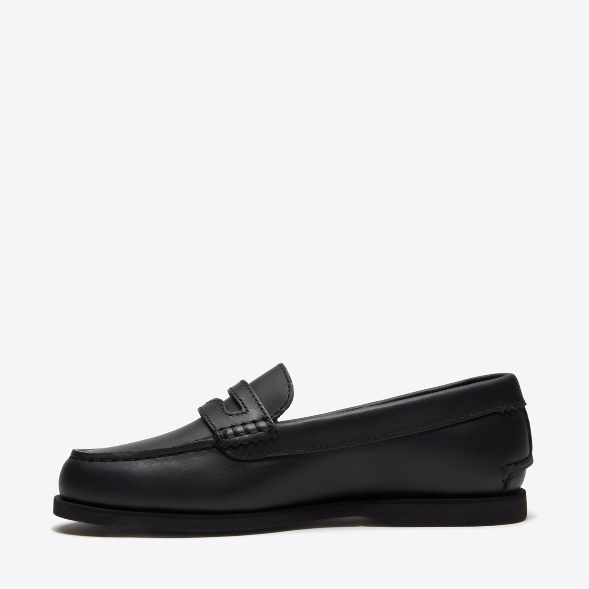 TIMBERLAND Womens Boat Classic Loafer Black Full Grain - Image 0