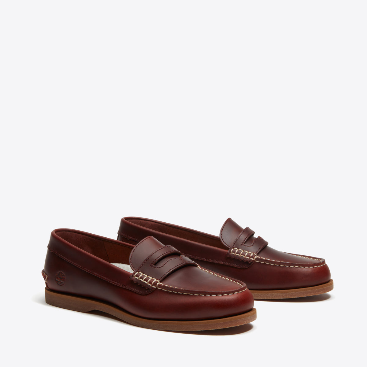 TIMBERLAND Womens Boat Classic Loafer BURGUNDY FULL GRAIN - Image 0