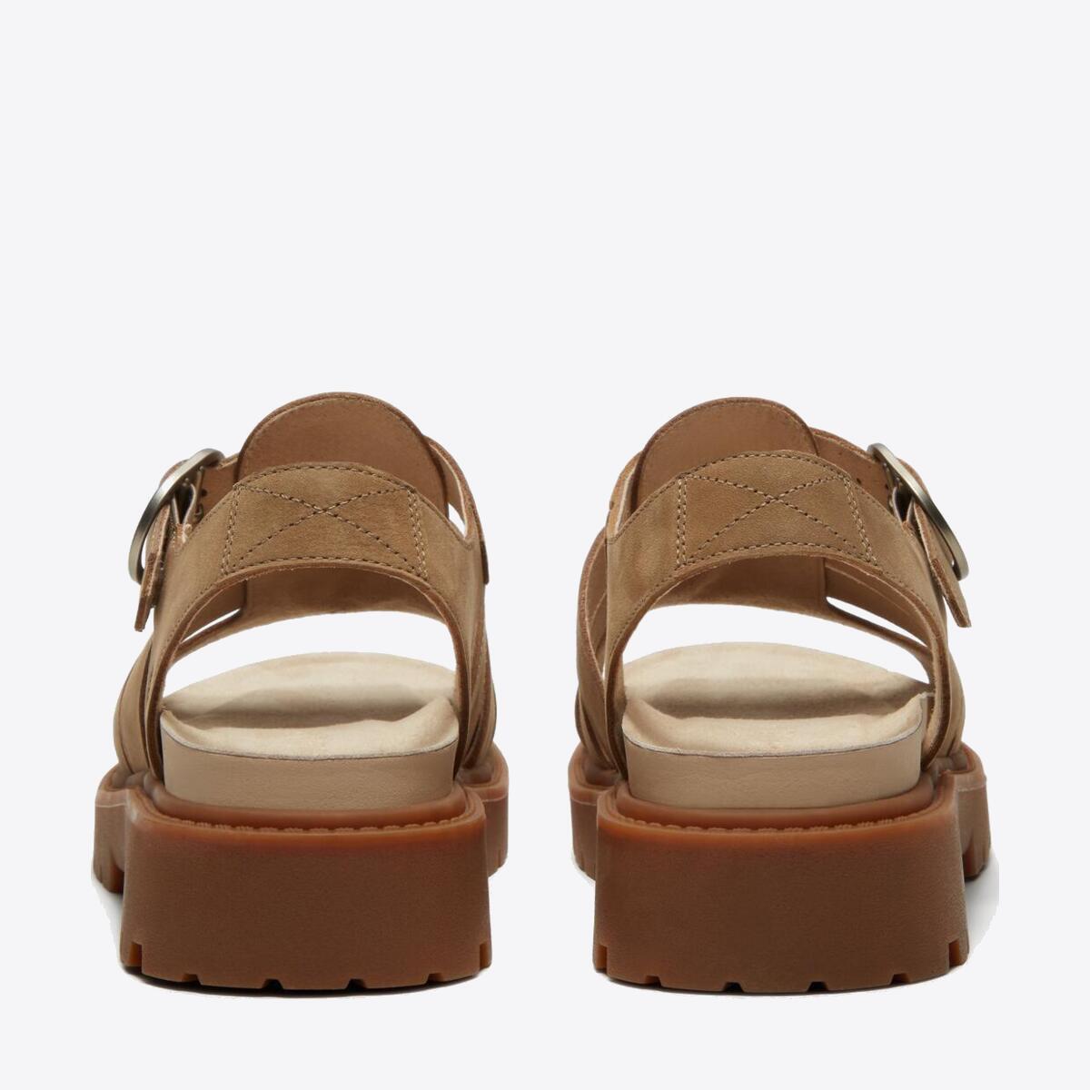 TIMBERLAND Womens Clairemont Way Sandal Medium Beige Nubuck - Image 5