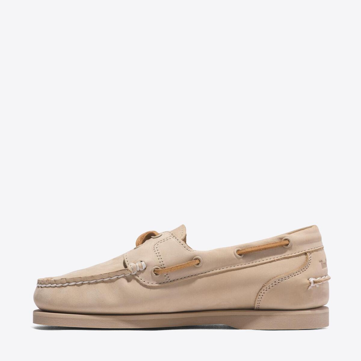 TIMBERLAND Womens Classic 2-Eye Boat Shoe Light Beige Nubuck - Image 6