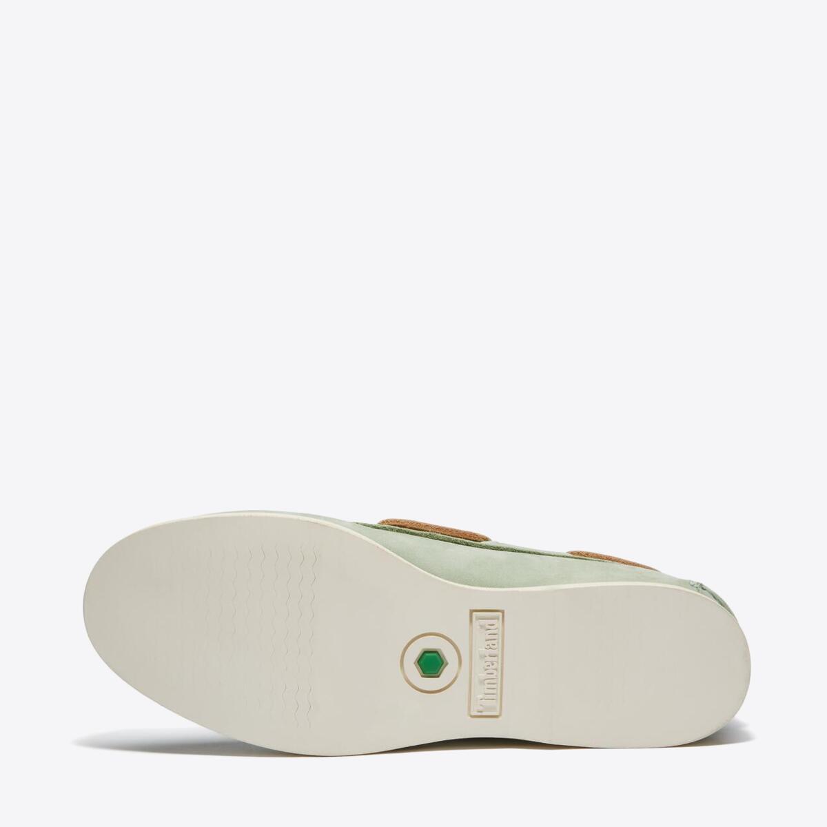 TIMBERLAND Womens Classic 2-Eye Boat Shoe Light Green Nubuck - Image 3