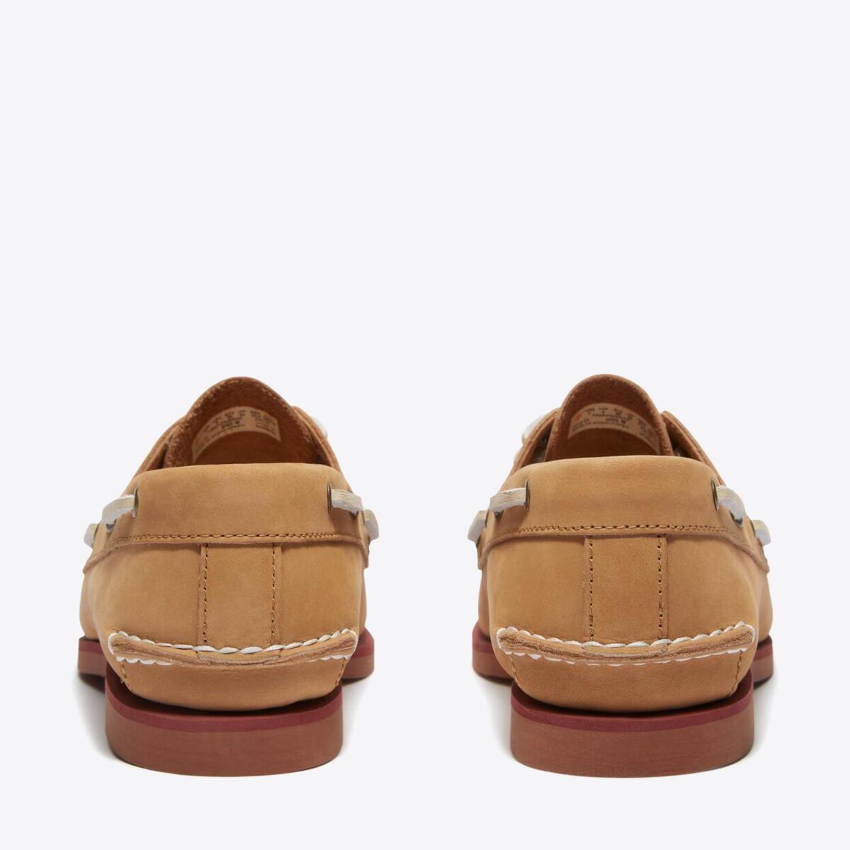 TIMBERLAND Womens Classic 2-Eye Boat Shoe Medium Beige Nubuck - Image 5