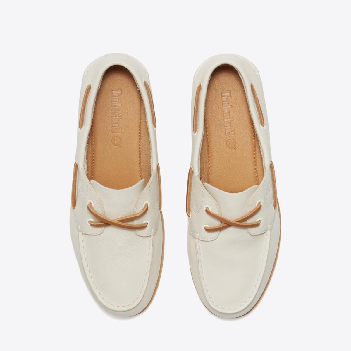 TIMBERLAND Womens Classic 2-Eye Boat Shoe Natural Full Grain - Image 2