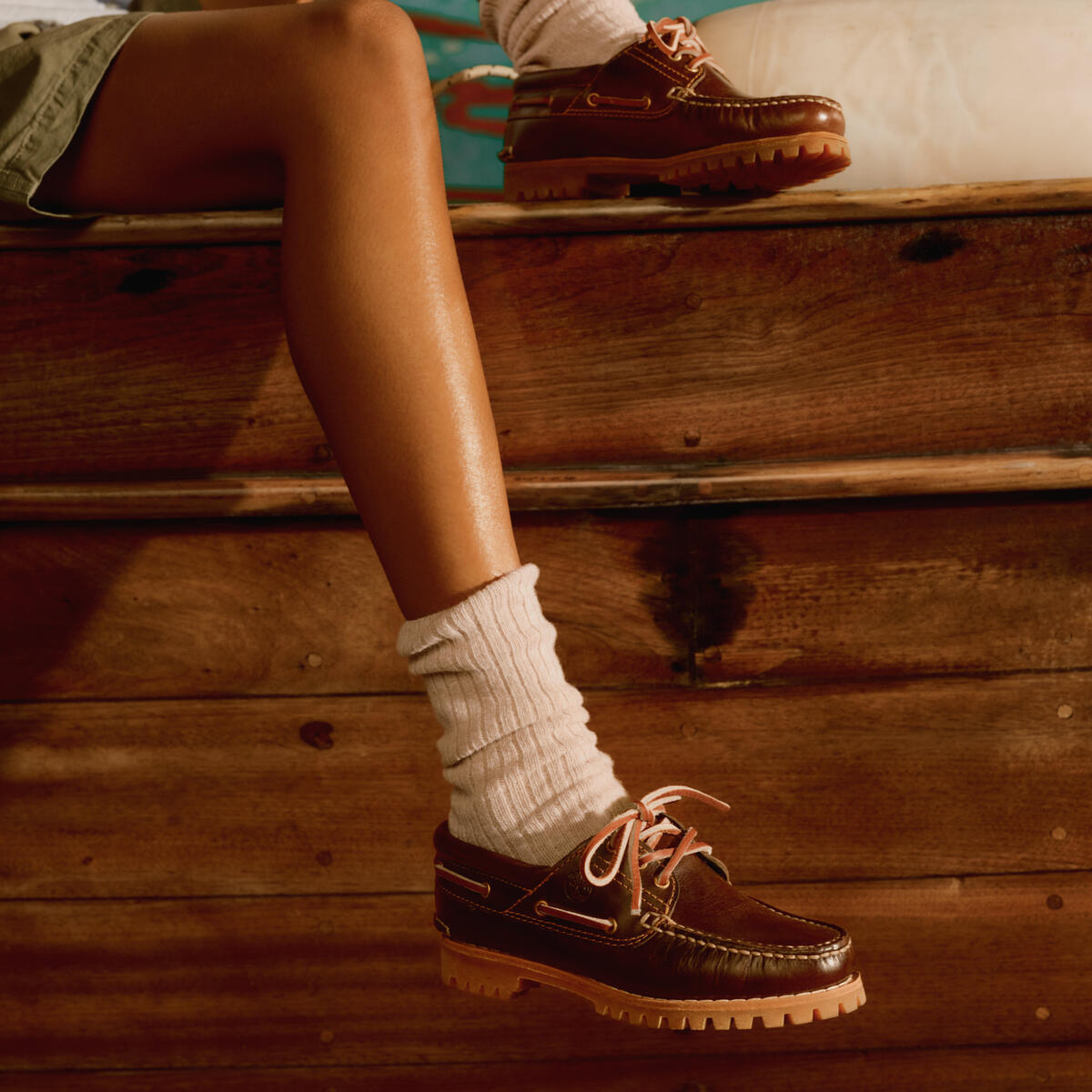 TIMBERLAND Womens Noreen 3-Eye Lug Brown - Image 0