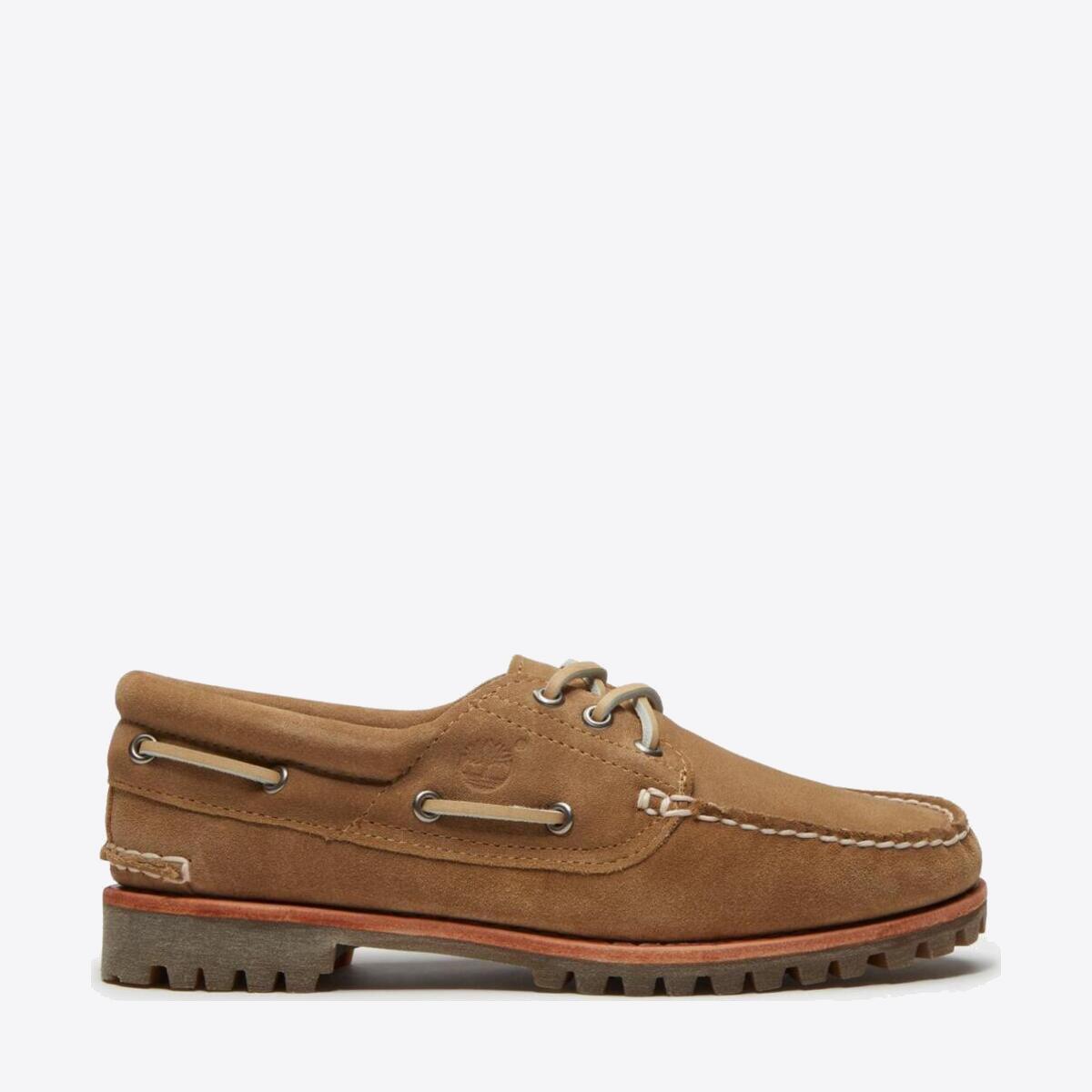TIMBERLAND Womens Noreen 3-Eye Lug Medium Beige Suede - Image 0
