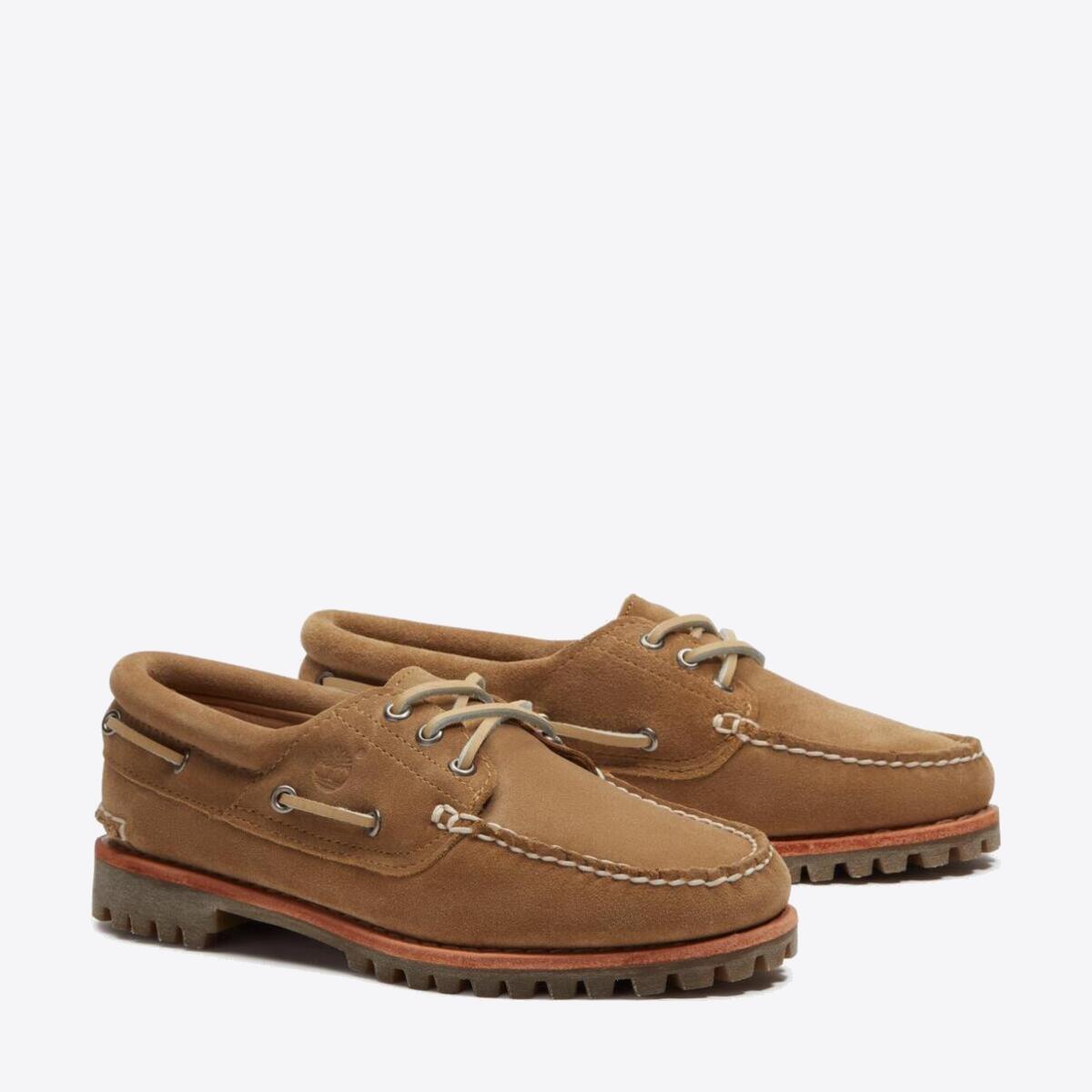 TIMBERLAND Womens Noreen 3-Eye Lug Medium Beige Suede - Image 0